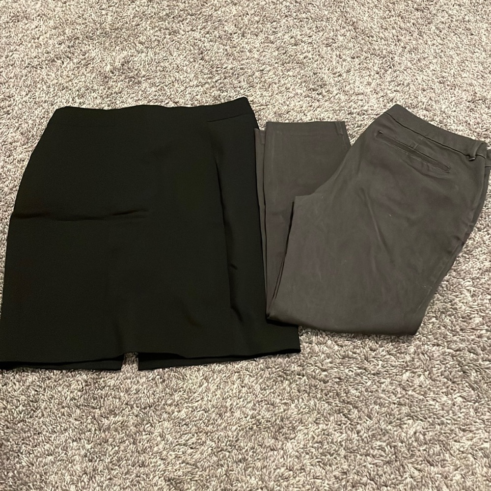 Size 8 dress pant/skirt bundle the h&m and old navy